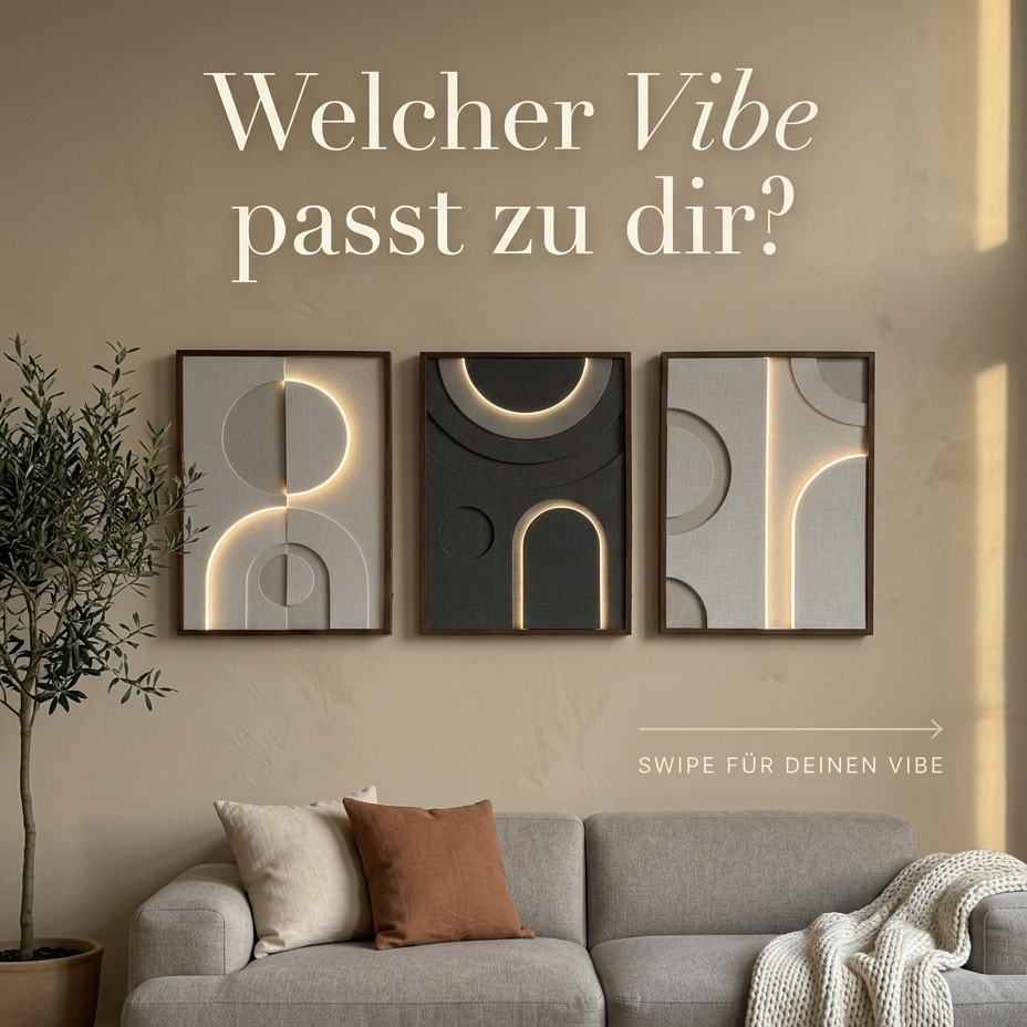 LUNÉEA Sierra LED Wandbilder Set