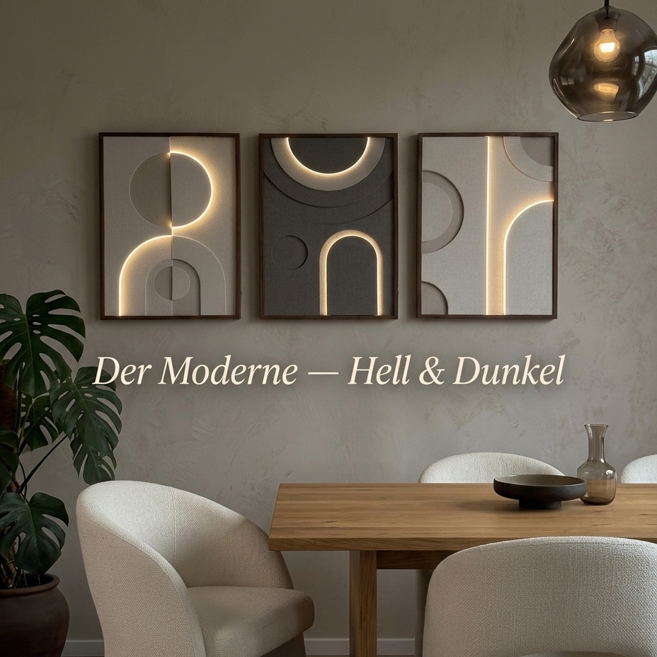 LUNÉEA Sierra LED Wandbilder Set