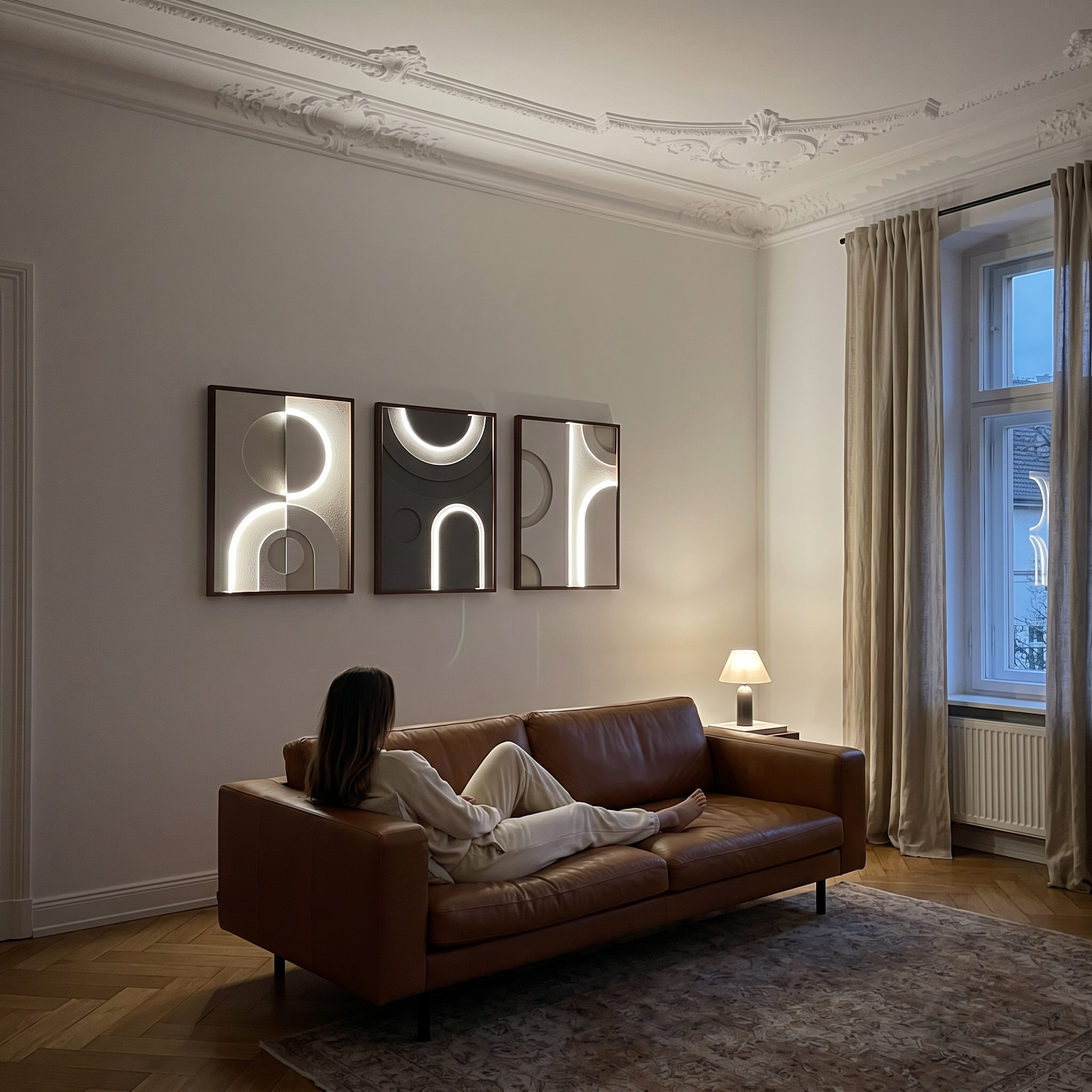 LUNÉEA Sierra LED Wandbilder Set