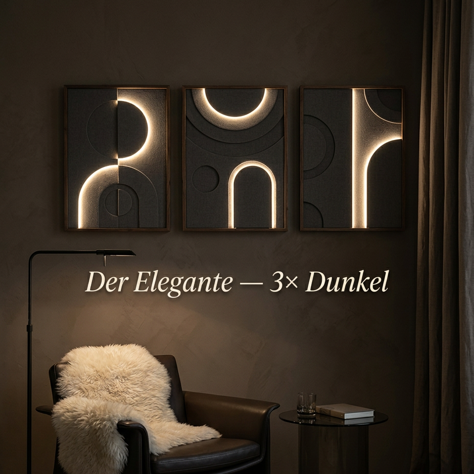 LUNÉEA Sierra LED Wandbilder Set